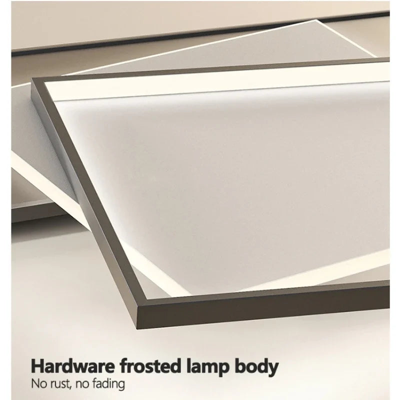 Bedroom Light Modern Minimalist Art Designer Suction Top High-end European Light Luxury Creative Ultra-thin Square Room Light