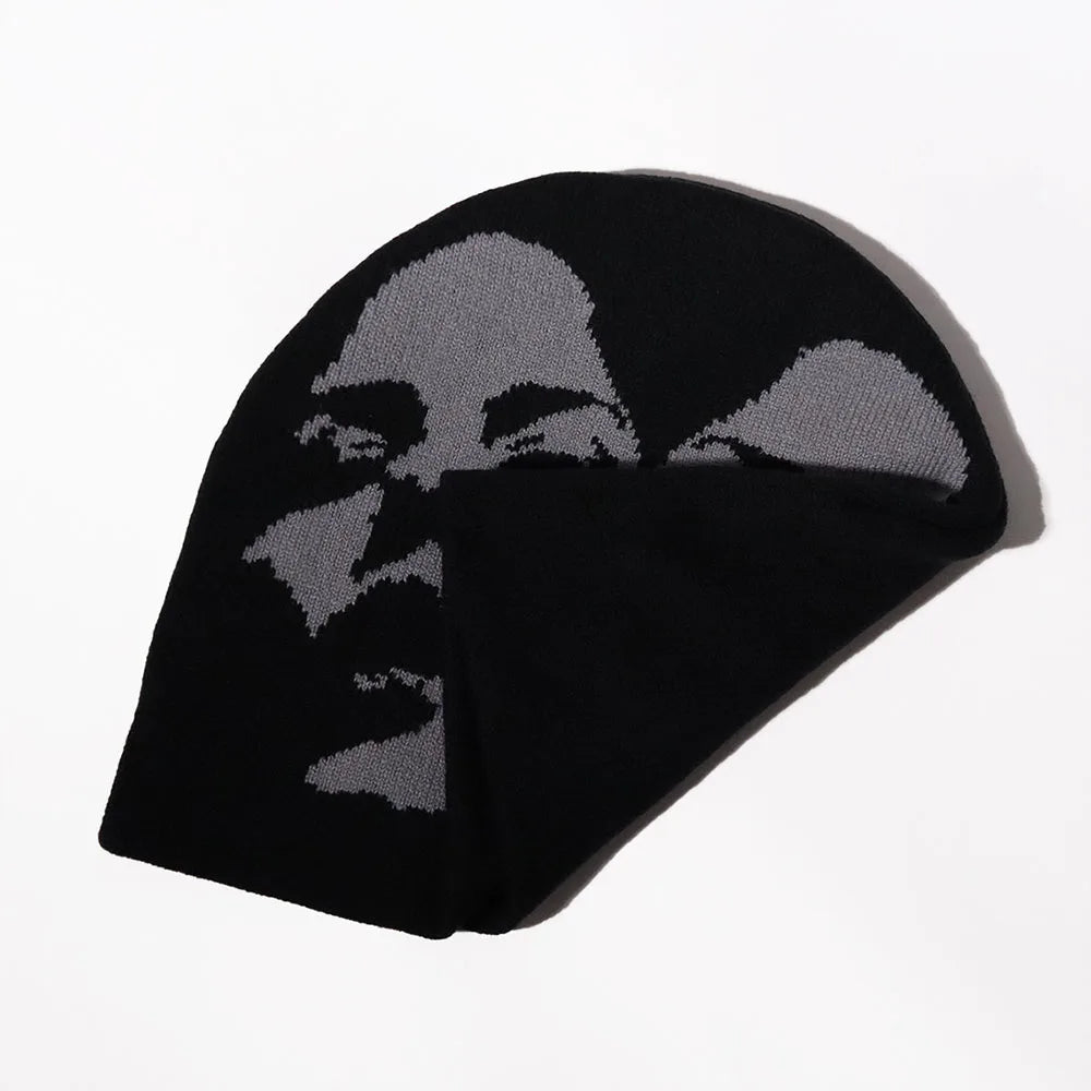 Women's Caps Image Pattern Knitted Hats For Men Casual Fashion Autumn And Winter Warm Outdoor Hip Hop Hat