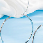 1 Pair Earrings hoops woman trend 2024 Elegant Charming Exaggerated Big Circle Oversized Huge Hoop Earring for Dating