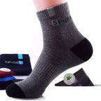 10/5/3MEN'S Mid-calf Socks Cotton Socks for All Seasons, Solid Colour and Versatile
