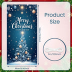 Christmas Banner Red Ornaments Holiday Decoration Snowflake Pattern Winter Festivities for Home Decoration Holiday Celebration I