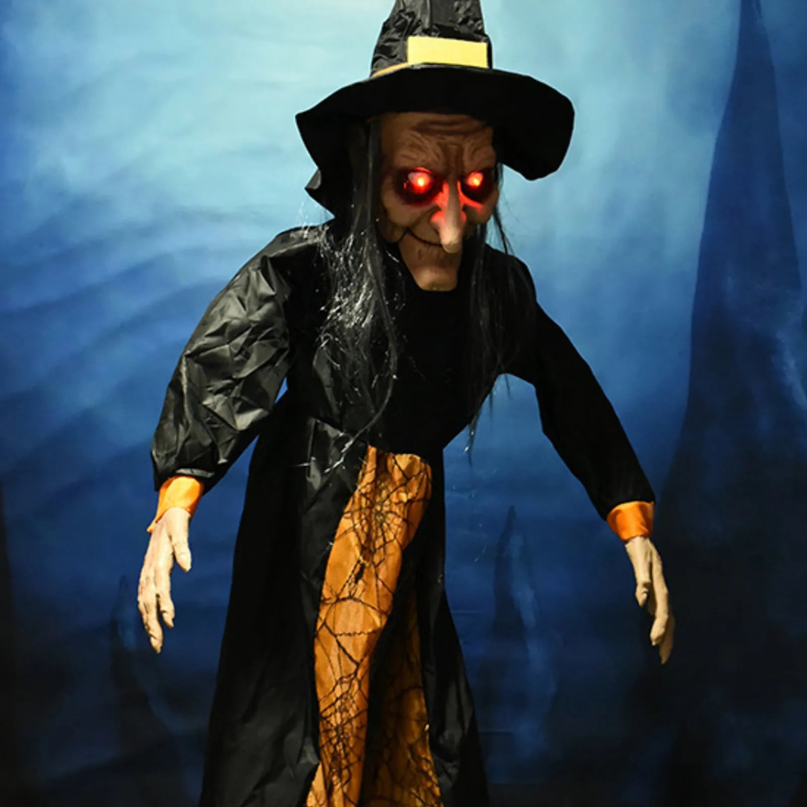 Halloween Sound Activated Horror Electric Witch Toy Halloween Bar Outdoor Decoration Props Halloweeen Decorations