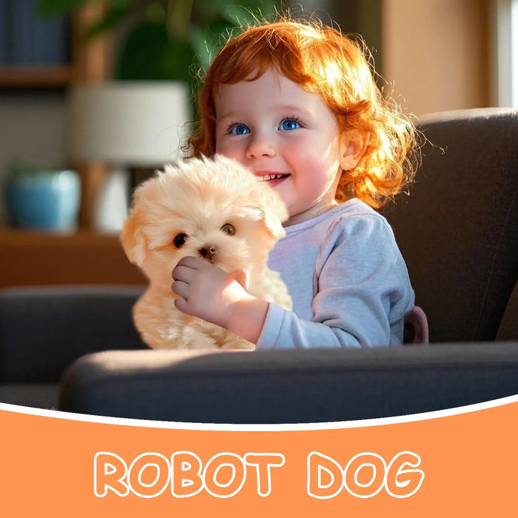 Robot Dog Plush Electronic Puppy Toy Electronic Interactive Stuffed Robotic Animal Toy For Teens Boys Kid Girls Toddler