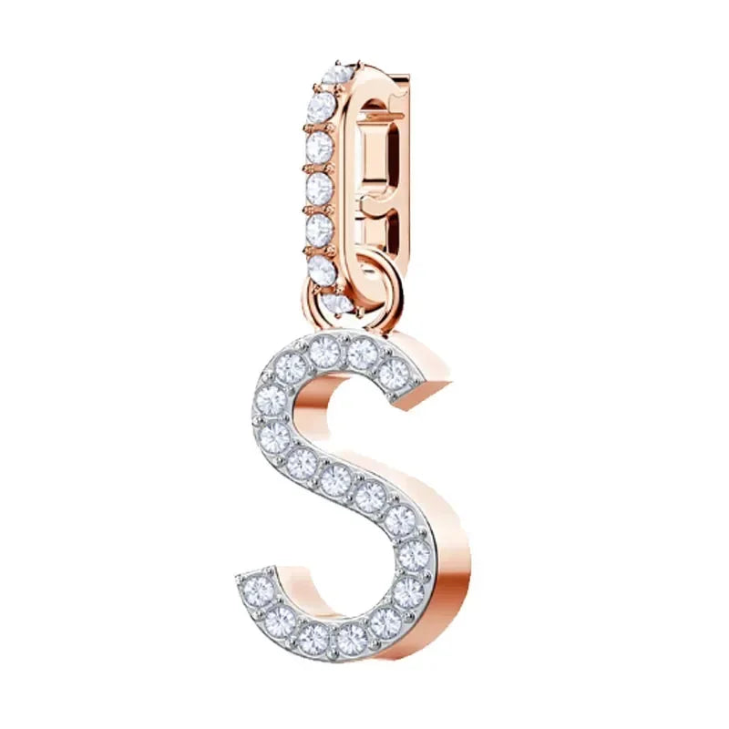 Pendants Fine Jewelry Charming Letter Crystal Pendants Fashion Necklace Bracelet Accessories for Women's Anniversary Gift