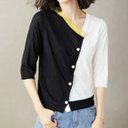 Women's Cardigans V Neck Thin Summer Korean Style Streetwear Fashion Ladies Knit Sweaters Wear To Work Chic New in Knitwear 2024