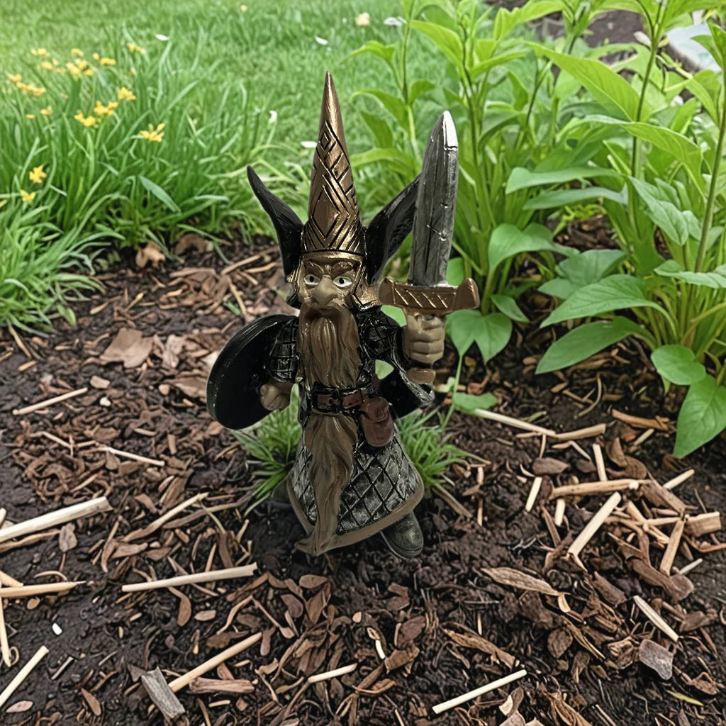 Medieval Guards Garden Gnome Statues Outdoor Decor for Garden Clearance Army Warrior Resin Statues for Yard