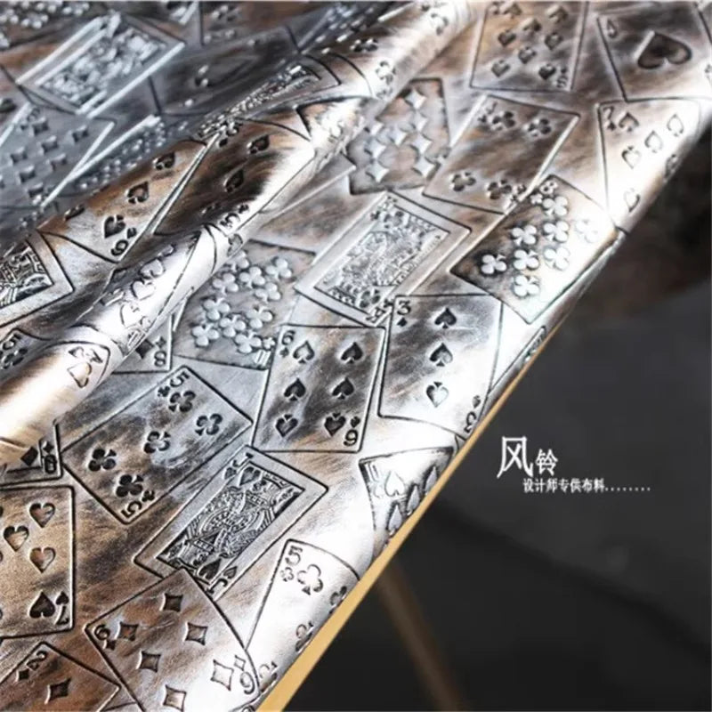 Leather Fabric Creative for Clothing Dress Fashion Styling Designer Handmade Diy Sewing Material Cloth Wholesale