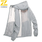 Summer Lightweight Jacket Men's Casual Quick-drying Breathable UV Sunscreen Hooded Coat Men Fishing Ultra-thin Skin Windbreaker