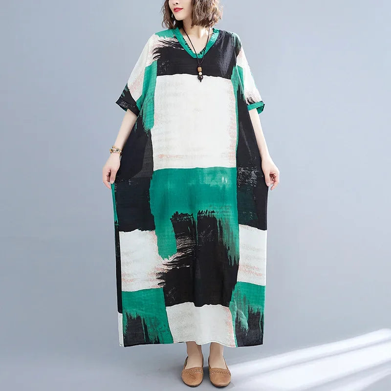 Summer Dress for Women Clothing Long Dress Fashion Clothes Cotton Vintage Harajuku Elegant Streetwear Maxi Beach Dresses