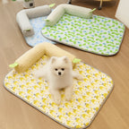 Pet Bed Mats Breathable Pet Cool Litter Washable Soft Dog Sleeping Mat Comfortable Cooling Kennel Mat for Puppy Cats