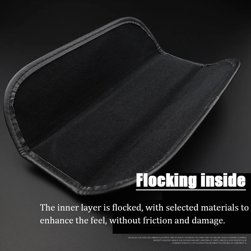 Top leather material automotive seat belt cover shoulder protector