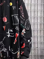 The new men's hoodie for the autumn of 2025 features a casual and fashionable 3D graffiti print that is soft and comfortable