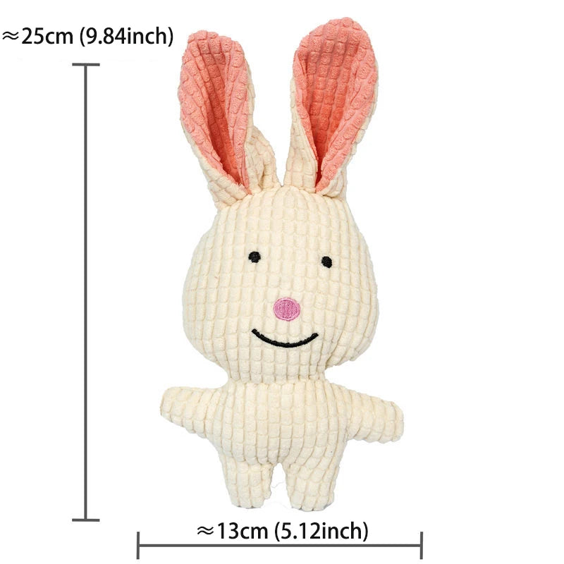 Cute Dog Plush Toys Teething Chew Squeak Dog Toys For Small Medium Breed Cat Bite Resistant Squeaky Juguetes Para Perros Cat Toy
