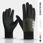 Winter Warm Gloves for Men with Thick Velvet, Windproof and Waterproof, Touchable Screen, Sports Running, Driving, Outdoor Cycli