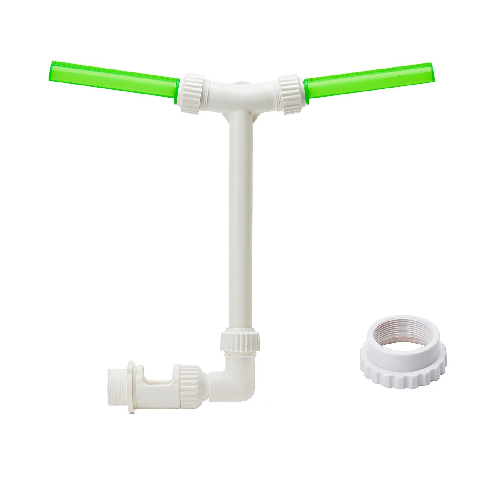 Pool Fountain Dual Spray Water Fountains for Above Ground/Inground Pools 2-in-1 Adjustable Waterfall Pool Sprinkler Fountain