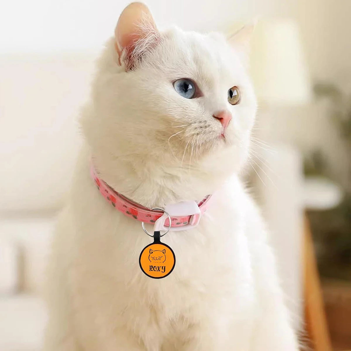 Custom Tags Personalised Dog Tag Custom Engraved ID Silicone Tag for Pet Cat Dog Name Collar