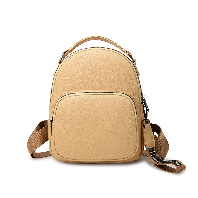 Backpack Women's Bag Fashionable Casual Travel Small School Bag Can Be Carried on One Shoulder