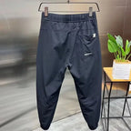 Men's Summer Pants Man Sweatshirt Men's Cropped Trousers Male Clothes Running Jogging Sport Big Size Joggers Ice Silk Pants Gym
