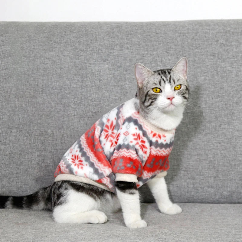 Dog Sweaters for Small Dogs, Warm Soft Pet Clothes for Puppy, Medium Large Cat, Dogs Girl or Boy, Dog Shirt for Winter Christmas