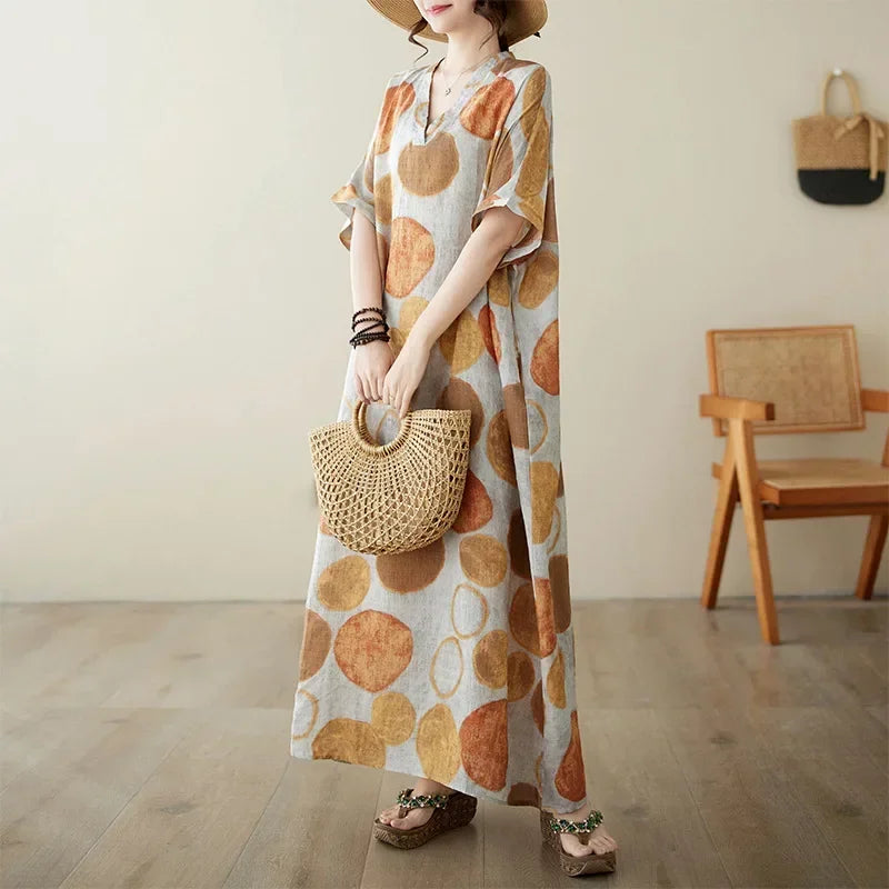 Summer Dress for Women Clothing Long Dress Fashion Clothes Cotton Vintage Harajuku Elegant Streetwear Maxi Beach Dresses