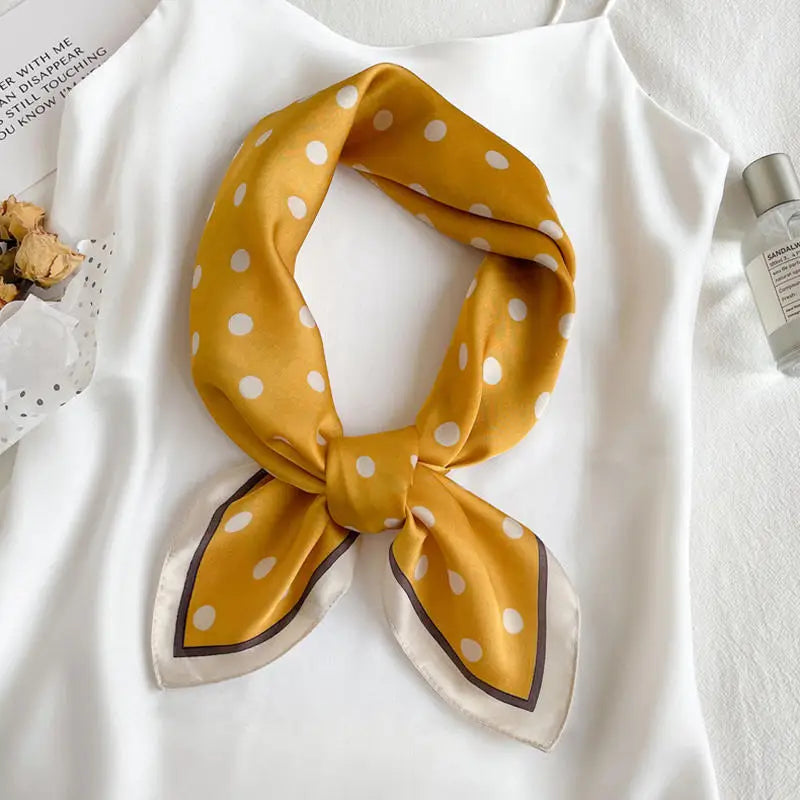 Fashion Scarves for Women Shawl Print Silk Satin Hijab Scarf Female Bandana Luxury Brand Square Shawls Scarfs For Ladies