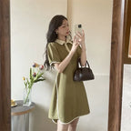 Women's Dresses Black Female Dress Midi Loose Short Sleeve New Features of Clothes in Sensual Sexy Casual Youth Elastic Curvy