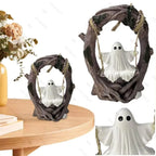 Halloween Themed Halloween Swing Ghost Ornament Handicraft Model Spooky Ghosts Decor Collectible Statue