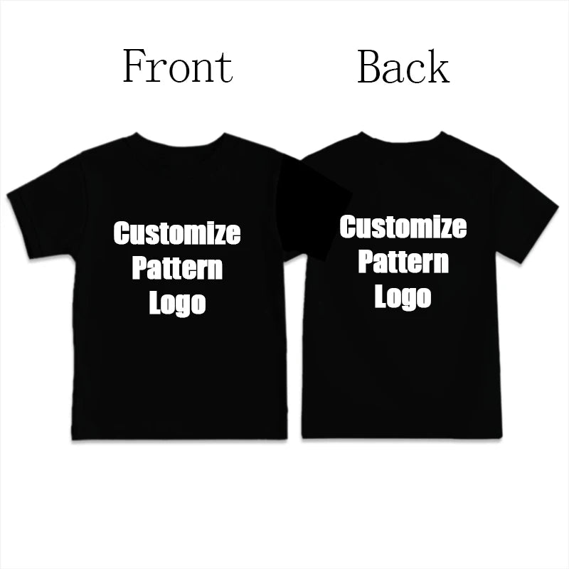 Children T-shirt Children Girl Boy T-shirt Custom Diy Pattern Logo Funny Casual Tops Tees DIY Name Logo Picture Text Child Girl Boy T-shirts