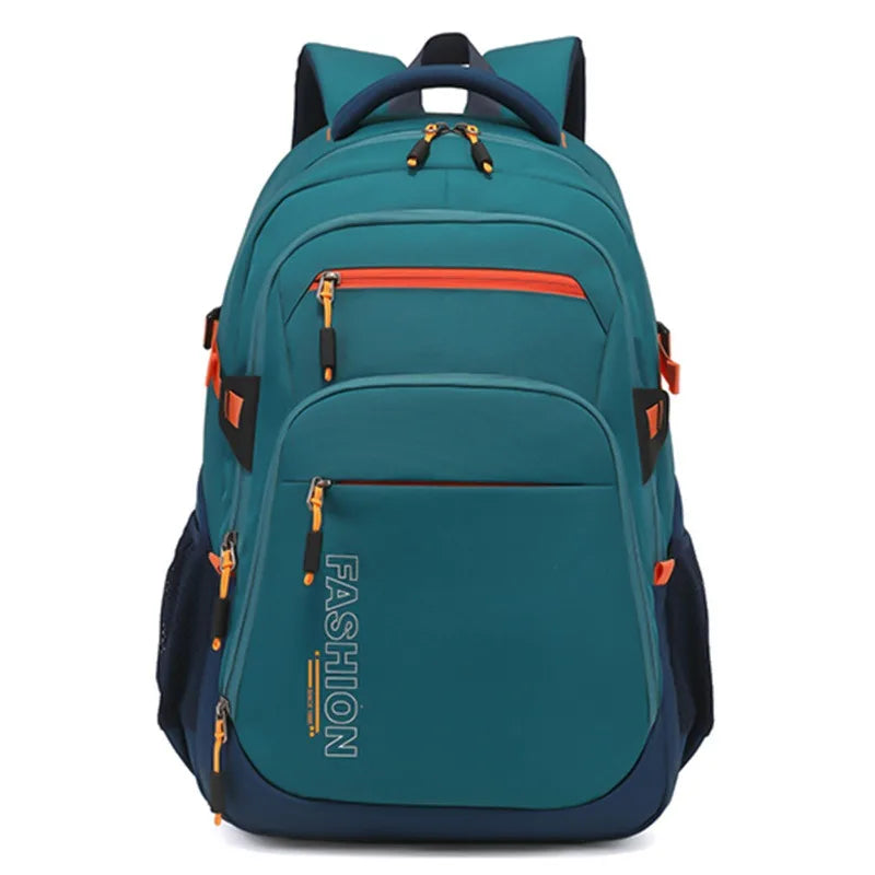 Backpack, casual bag, shock-absorbing, water-resistant, wear-resistant, large-capacity student bag, breathable travel bag