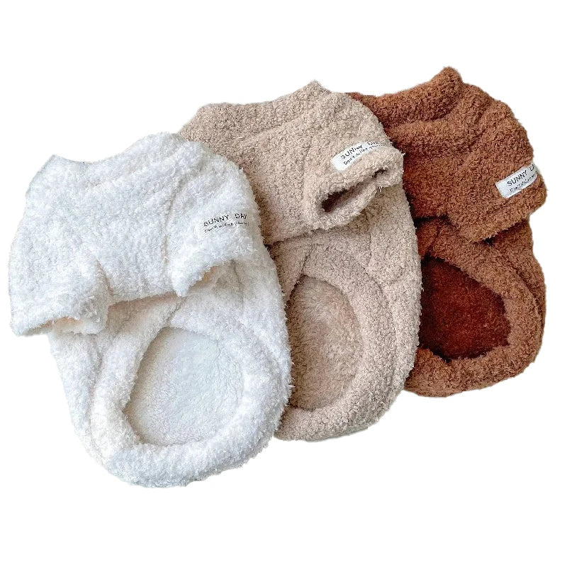 Dog Sweater for Small Dogs Winter Warm Solid Color Pet Sweater for Small Medium Dogs Dachshund  Puppy Clothes  Dog Supplies