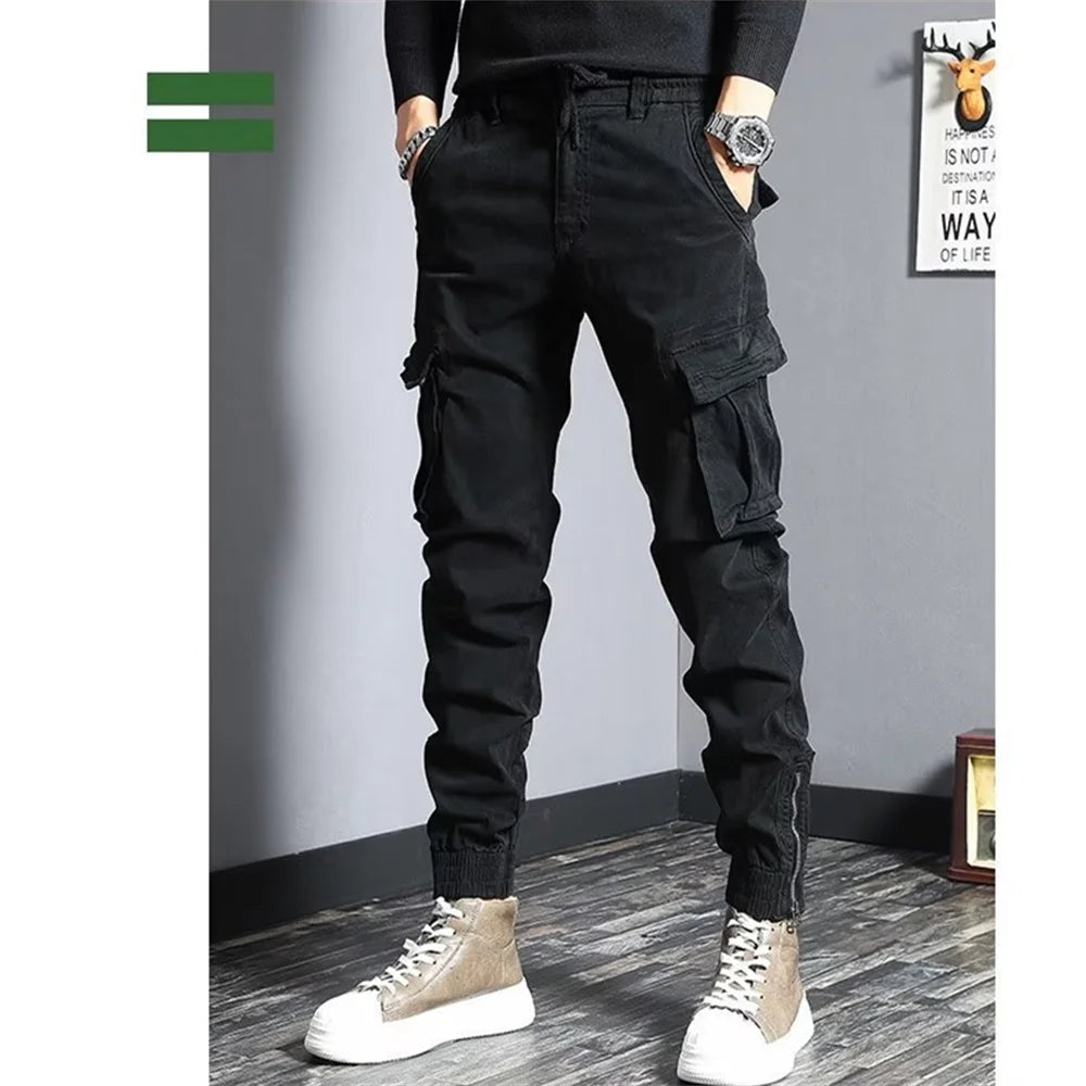 2025 Joggers Cargo Pants Men Harem Pants Hip Hop Casual Multi-Pockets Trousers Mens Sweatpants Streetwear Men Pants