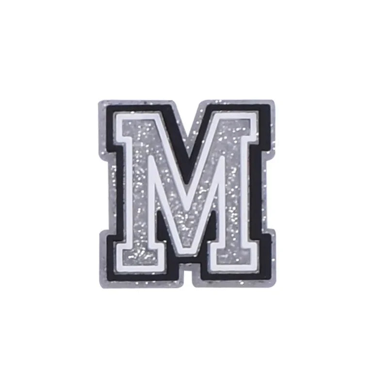 Shoe Charms for Crocs Accessories A B C Letter Shoes Charm for Croc Decorations Pins Men Accessory Jeans Woman Clogs Clips