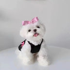 Pet Dresses Pet Dog Dresses Princess Wind Flowing Light Gauze Dog Summer Bow Strap Skirt Sling Dress Breathable Thin TeddyPet Dog Clothes