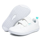 Children Shoes Kids Barefoot Shoes Boys Girls Wide Toe Minimalist Fashion Sneakers Lightweight Hook Loop Artificial Leather Walking Flats