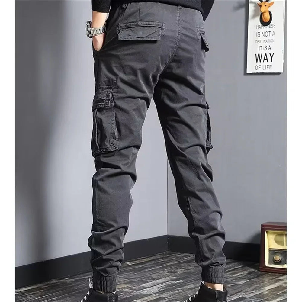 2025 Joggers Cargo Pants Men Harem Pants Hip Hop Casual Multi-Pockets Trousers Mens Sweatpants Streetwear Men Pants