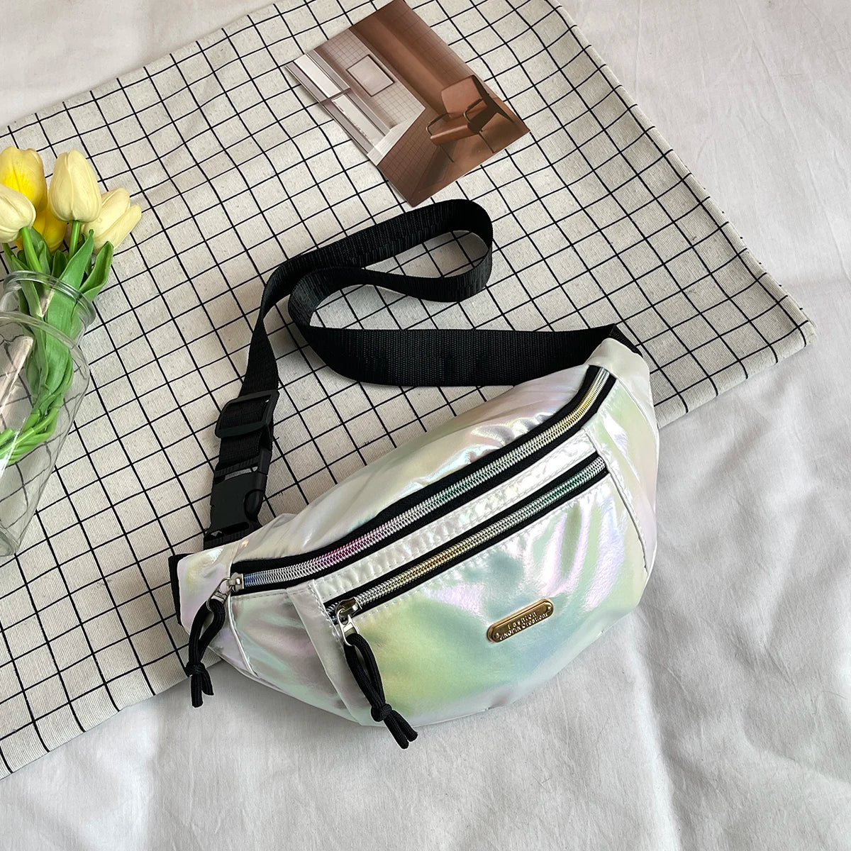 Fanny Packs Waist Pack for Women Waist Bag Travel Sports Running Crossbody Chest Bag Belt Bag Sling Purse Shoulder Bags