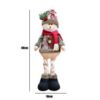 Christmas Decoration Doll Xmas Santa Elk Snowman 18" Soft Flannel Ornaments Home Festive Party Xmas Tree Exquisite Decor Gift