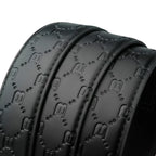 Fashion Designer Belt Men Automatic Buckle Belt Genuine Leather Belt Personalised Printed Strap Casual Business Men's Belt