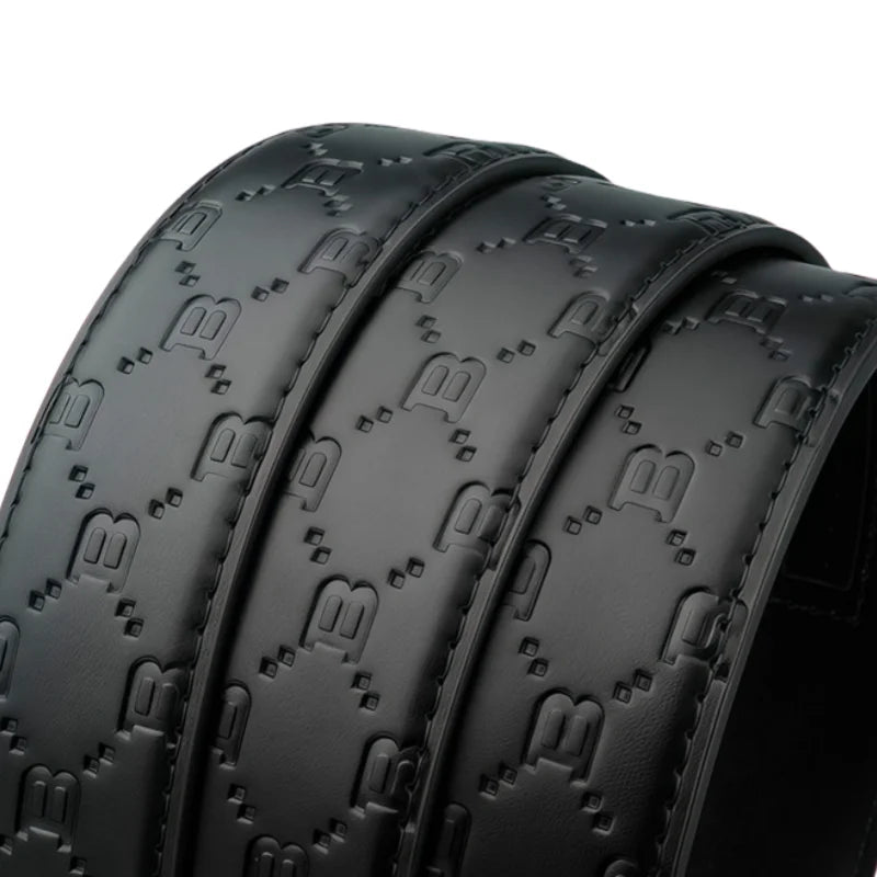 Fashion Designer Belt Men Automatic Buckle Belt Genuine Leather Belt Personalised Printed Strap Casual Business Men's Belt