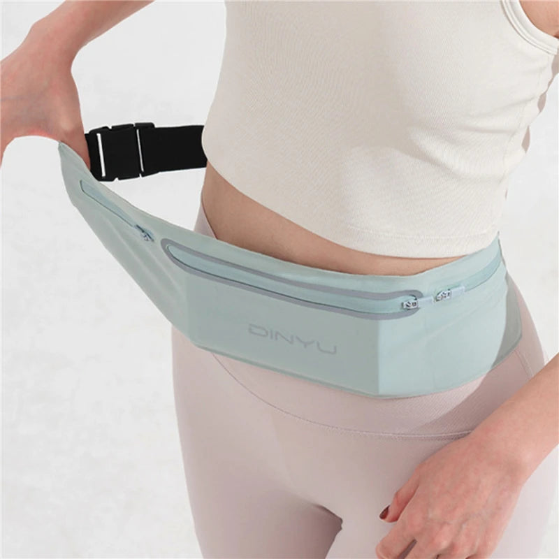 Sports Waist Pack Fanny Pack Wallet Adjustable Men Women Running Pouch Belt Portable Phone Holder Gym Bum Outdoor Running Bags