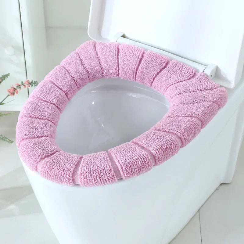 Bathroom Accessories, Warm Soft Pad, Washable Mat, Toilet Seat Closestool Toilet Lid Pad, Home Decor Bathroom