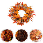 Door Decoration Autumn Decoration Christmas Celebration Weather Resistant Wreath For Seasons Festive Atmosphere