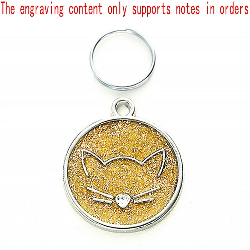 Personalized Custom ID Tag Pet Address Tags For Dogs Cats Engraved Collar Pendant Name Dog Tag Dogs Accessories Cats Items Custom Tags