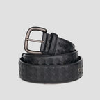 PLULUSA Hanrted Leather Belt for Men Genuine Top Layer Cowhide Bule Pure Handwoven Men's Belt Versatile Sli Belt