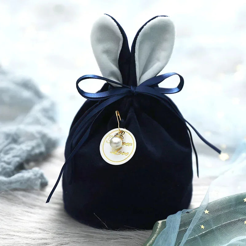 Easter Cute Rabbit Gift Packing Bags Bunny Chocolate Cookies Candy Bags Easter Wedding Favors Birthday Party Decoration 2022