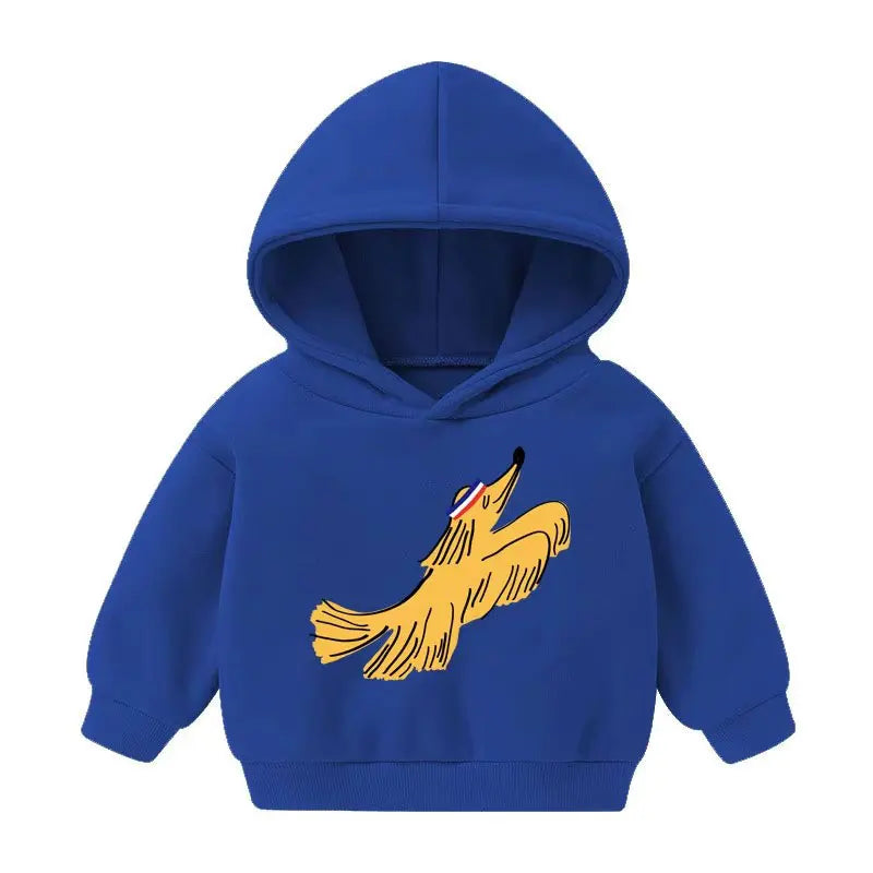 Winter Kids Hoodies Plus Velvet Sweatshirts for Boys Thicken Warm Children Pullovers Girls Outerwear Toddler Sweaters Clothes