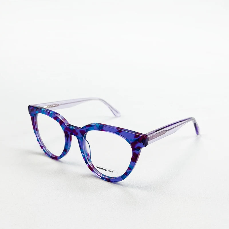 Trendy and Stylish BEAUTIFUL NOW Fashion Eyeglasses Frames with Colorful Optical Lenses for 2025 Customized Prescription Lenses