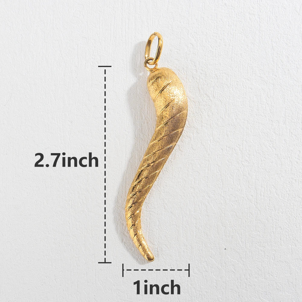 Pendant Necklace with Chain Gold Plated Dubai African Accessories For Women Big Size Men Hip Hop Fashion Jewelry