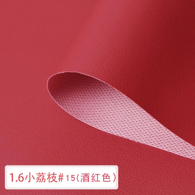 Artificial Leather For DIY Bag Material Fabric , Faux Leather Nice PU Leather 50*160cm Upholstery Furniture Fabric 0.65mm