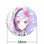 Anime Brooches Dazai Osamu Nakahara Chuya Lapel Pins Cartoon Cosplay Badges Backpack Souvenir Jewelry Gifts